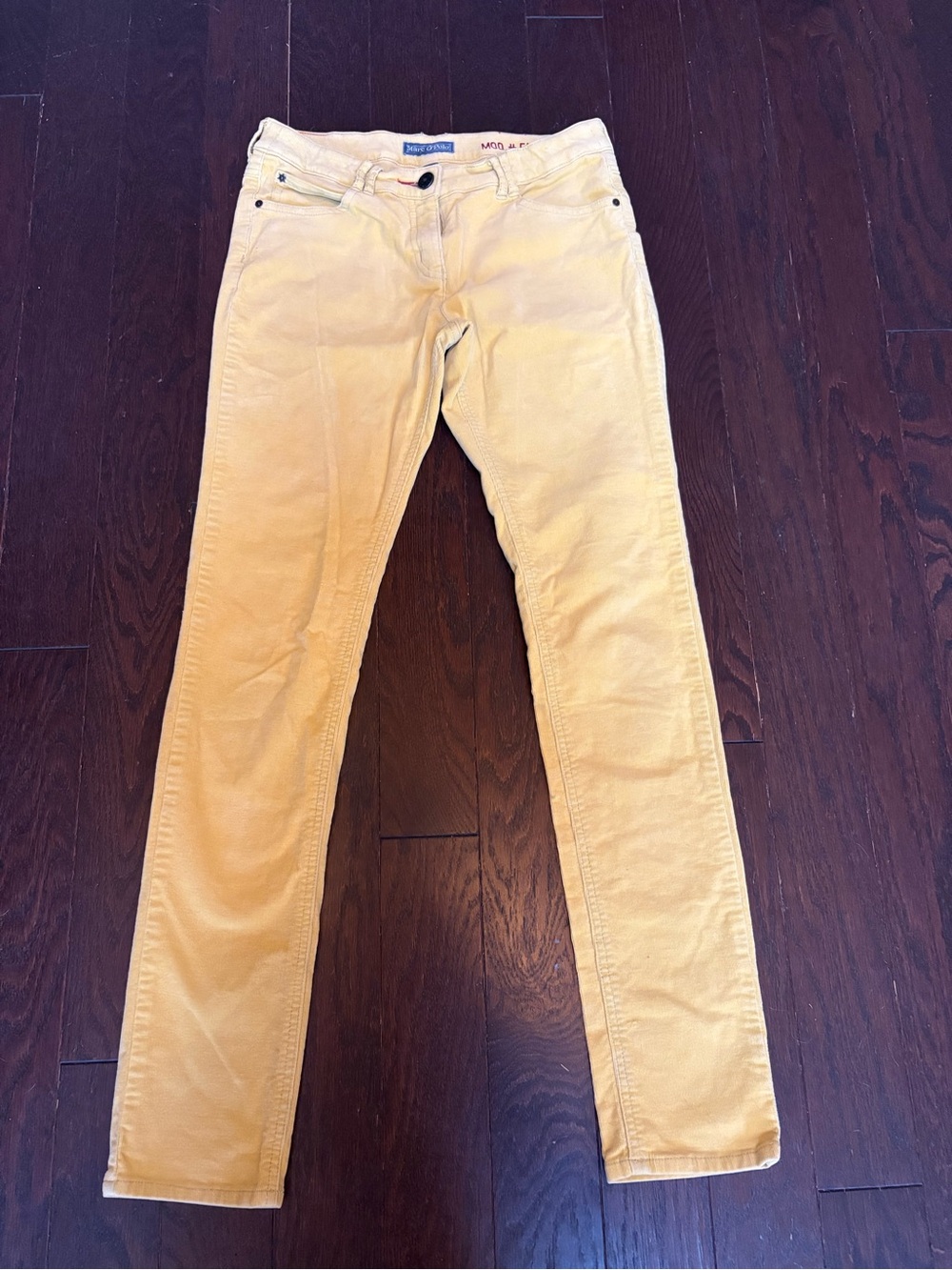 Marc O’Polo Straight-Leg Women's Corduroy Jeans in Mustard Yellow